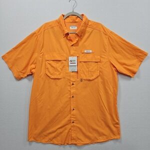 Gander Mountain Guide‎ Series Trophy Fishing Shirt Mens XLT Orange Nylon Vented